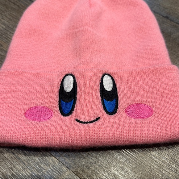 Kirby Face Pink Beanie - Picture 2 of 5